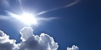 Oblaci i sunce nad istočnom Hrvatskom, lokalno moguća kiša