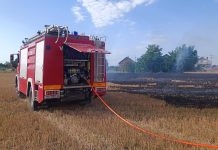 Sedam požara u jednom danu na području Osječko-baranjske županije
