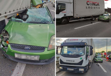 Automobil se zabio u kamion na osječkoj obilaznici