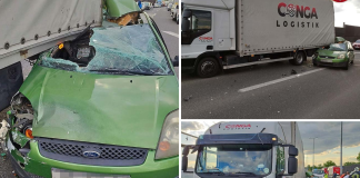 Automobil se zabio u kamion na osječkoj obilaznici