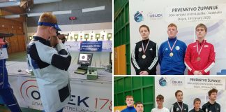 Kadeti Streljačkog kluba Bolman: srebro ekipno i zlato za Bornu Subašića