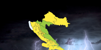 Pogoršanje vremena: Izdano upozorenje na grmljavinsko nevrijeme