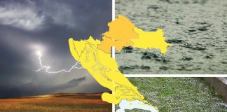 Upaljen žuti meteoalarm: Nevrijeme uz grmljavinu i moguće olujne udare vjetra