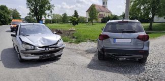 Lakša prometna nesreća u Branjinom Vrhu