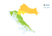 Narančasti meteoalarm za večeras: Mogući olujni vjetar i jako nevrijeme