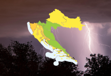 Meteoalarm za istok Hrvatske: Od poslijepodneva mogući pljuskovi, grmljavina i lokalne nestabilnosti