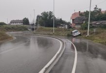 Prometna nesreća kod podvožnjaka u Belom Manastiru: Vozač pod utjecajem alkohola sletio s ceste