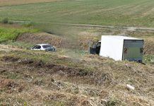 Prometna nesreća na Biljskoj cesti: Vozila sletjela u odvodni kanal