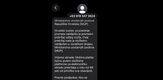 Građanima stižu lažne poruke o prometnim kaznama: Policija upozorava da se novac ne uplaćuje