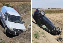 Dvije osobe ozlijeđene u sudaru između Branjina Vrha i Kneževa, automobil završio na krovu
