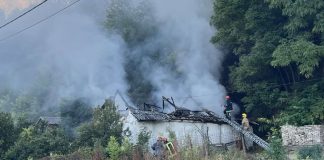 Požar kuće u Batini, jedna osoba lakše ozlijeđena