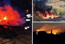 Vatrogasci u dva dana gasili 36 požara na području županije, sedam intervencija zabilježeno je u Baranji