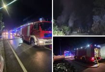 Požar u Dardi: Gorjele pomoćne prostorije, na terenu bilo 13 vatrogasaca sa šest vozila
