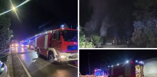 Požar u Dardi: Gorjele pomoćne prostorije, na terenu bilo 13 vatrogasaca sa šest vozila