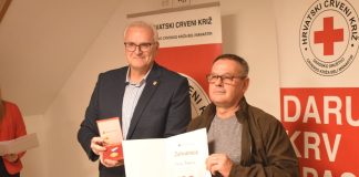 U Belom Manastiru nagrađeni dobrovoljni darivatelji krvi, Ivica Zdjelar krv darovao čak 101 put